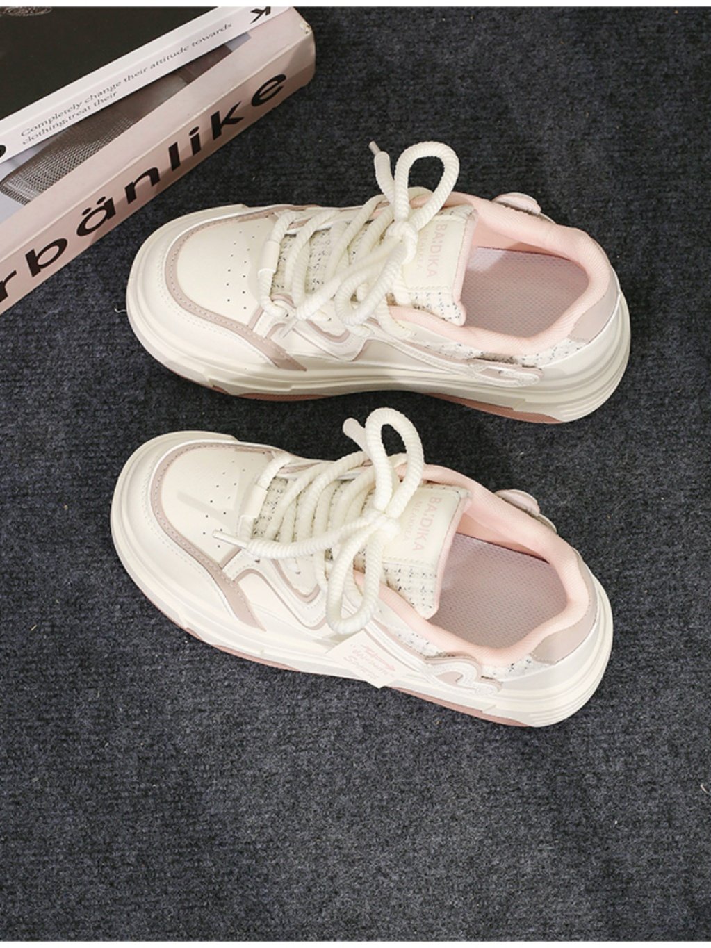 little fragrance white shoe girl, 2024 new spring boufu shoe and milk for sports and leisure shoes