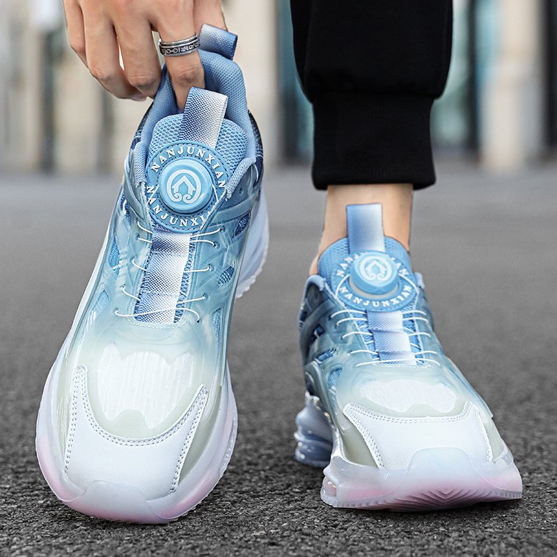 Rotating buttons for boys, Autumn Ventilation Net for junior junior high school students, running shoes for boys