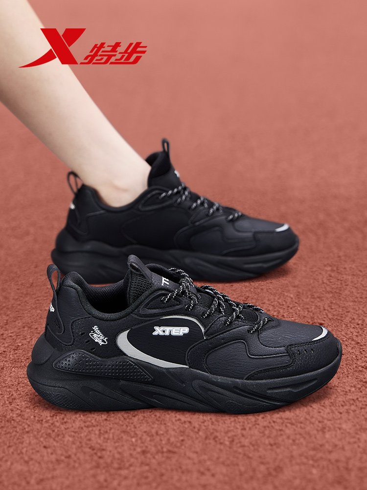 "Stepgirls' shoes, black sneakers, black sneakers for junior high school in the fall of 2024
