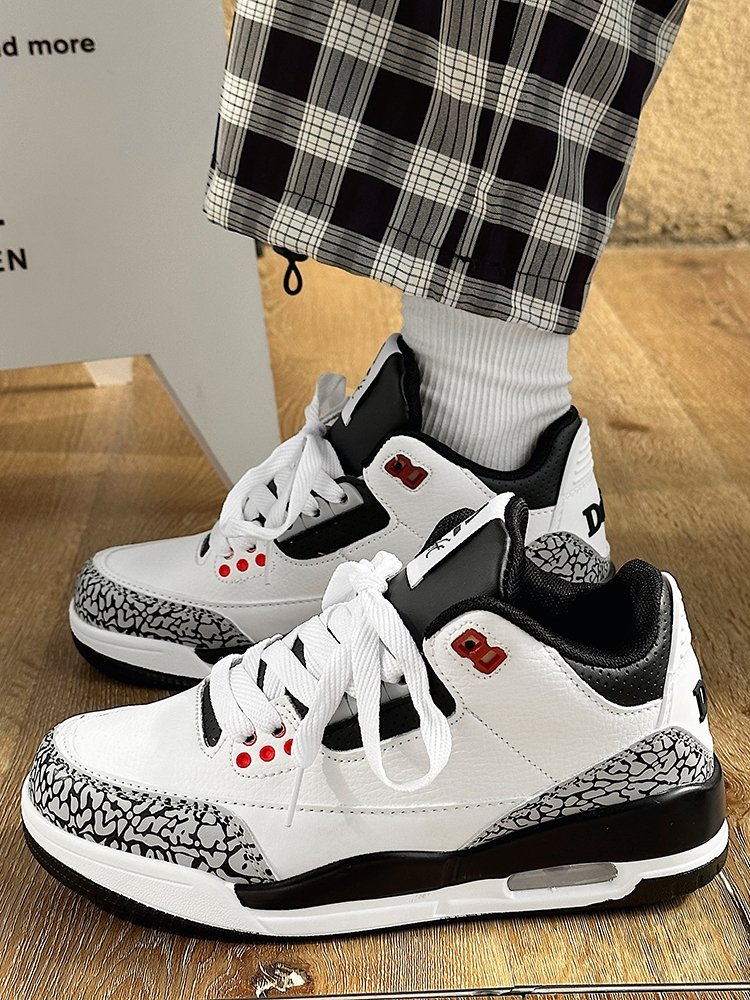 a new 2024, black and white, male shoe-basket basketball