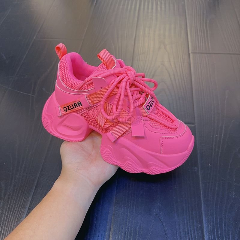 2024, the new ins-shot-shot, color-colored old man's shoes