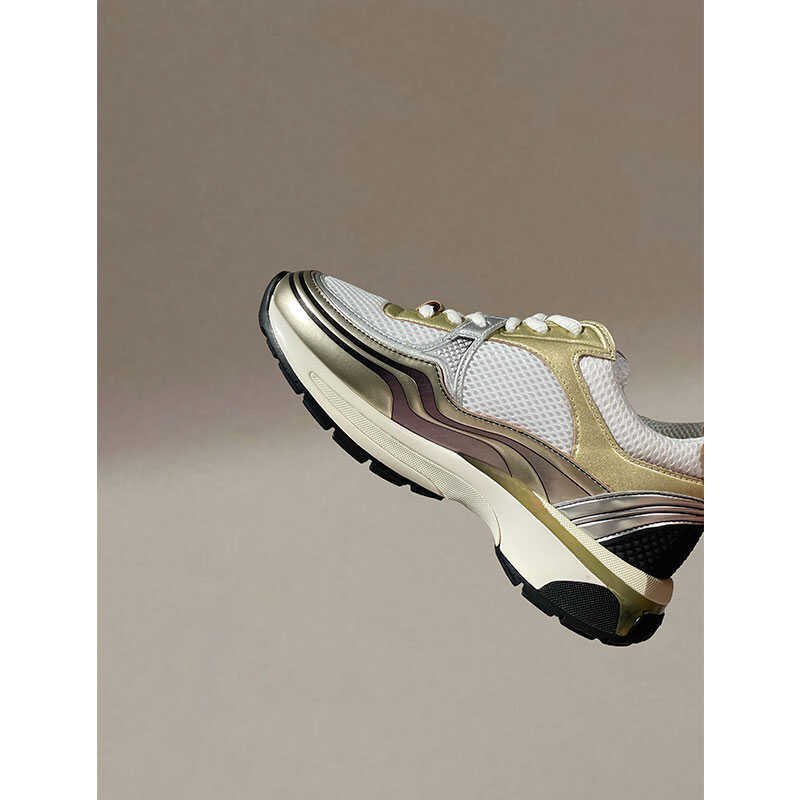high-quality new edition ~24ss, silver, sneakers, thick-legged leisure shoes, sneakers