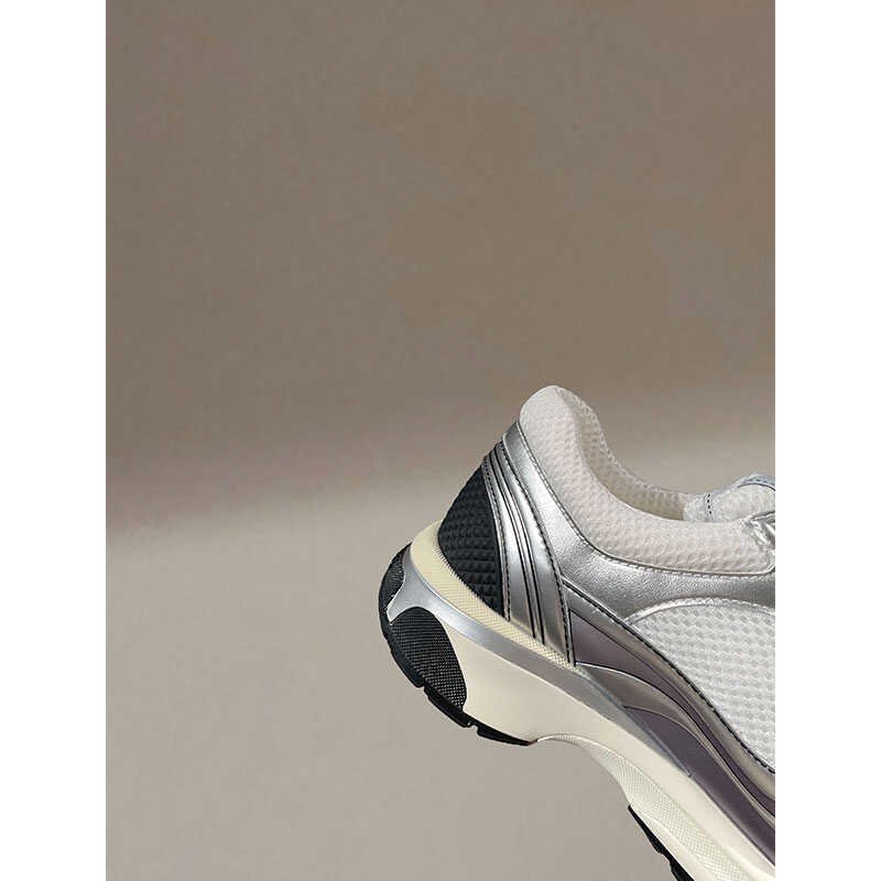 high-quality new edition ~24ss, silver, sneakers, thick-legged leisure shoes, sneakers