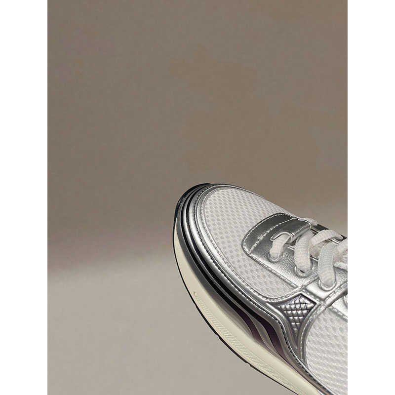 high-quality new edition ~24ss, silver, sneakers, thick-legged leisure shoes, sneakers