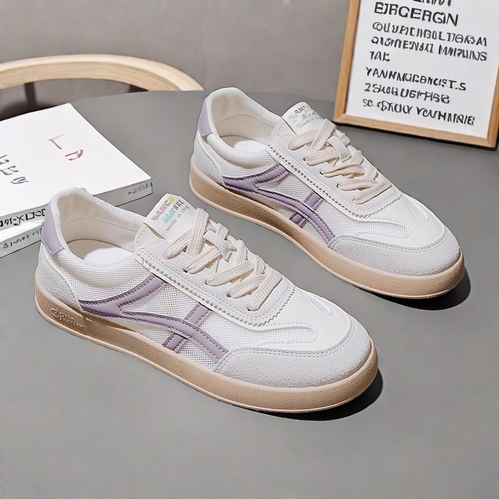 scarlulie/caroli's 2024-breathing white-shoe sports girl