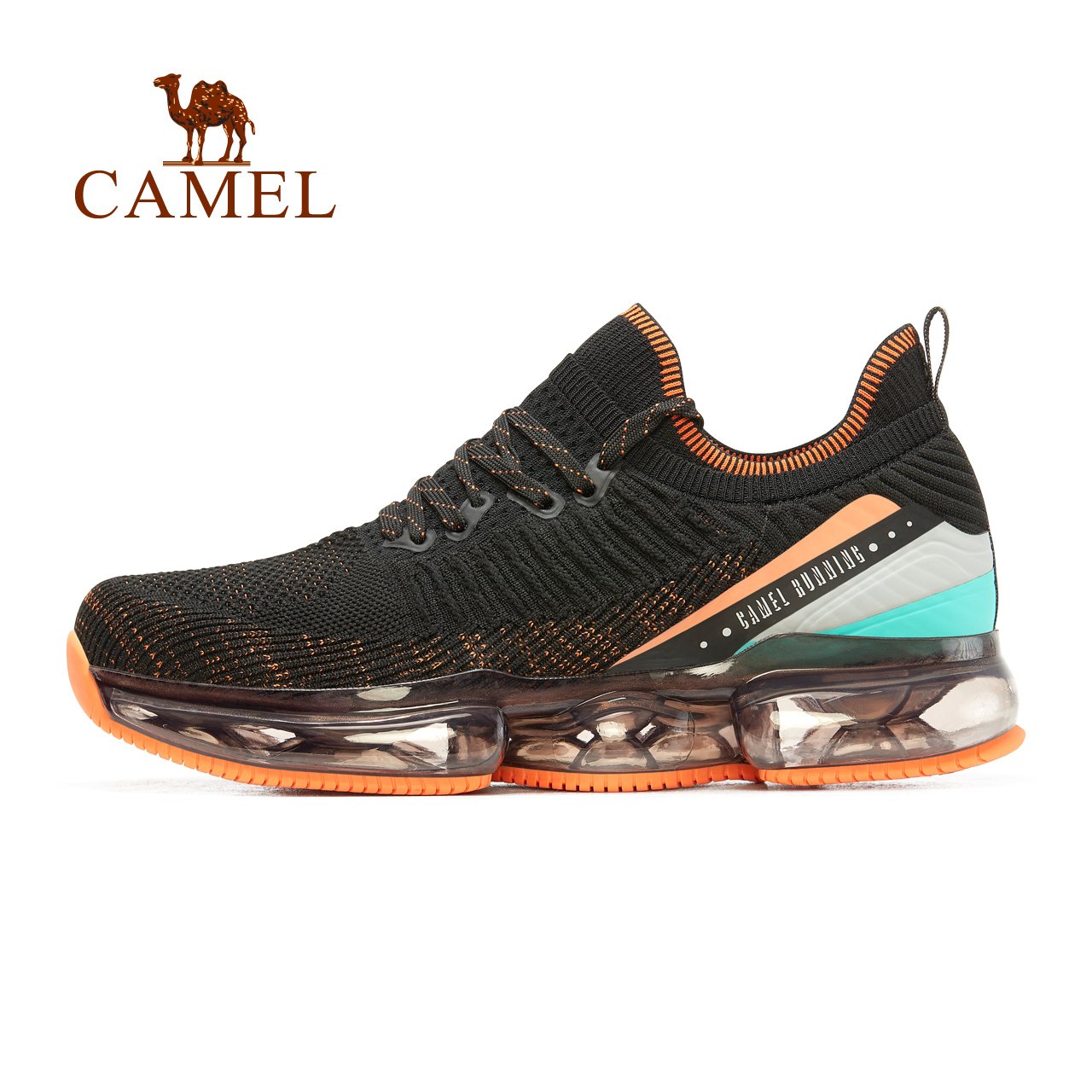 Camel sneakers, male and female white shoes, male and female, skate-resistant, air-retarded, leisure shoes