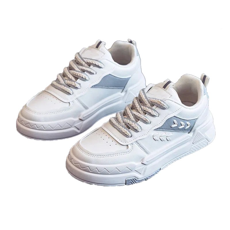 The 2024-high-floor sports shoe girl, the new spring and autumn girl, the 100-year-old run-off white-shoe student