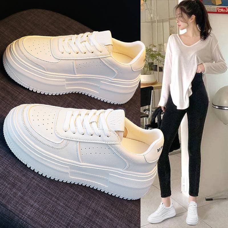 A new 2024 in the thick, white shoe girl's shoes
