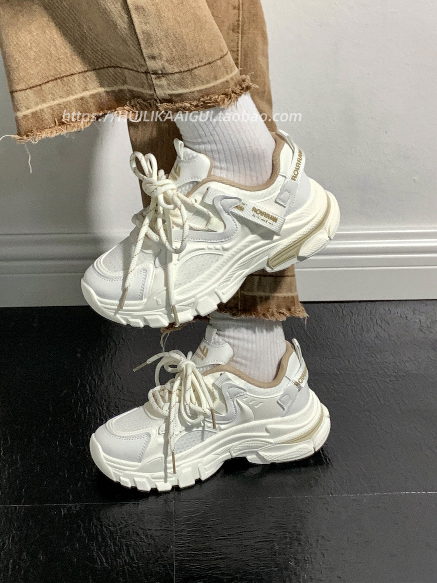 Backshoe old man, new girl in the fall, new shoes, little original girl's shoes thickened and sports shoes raised