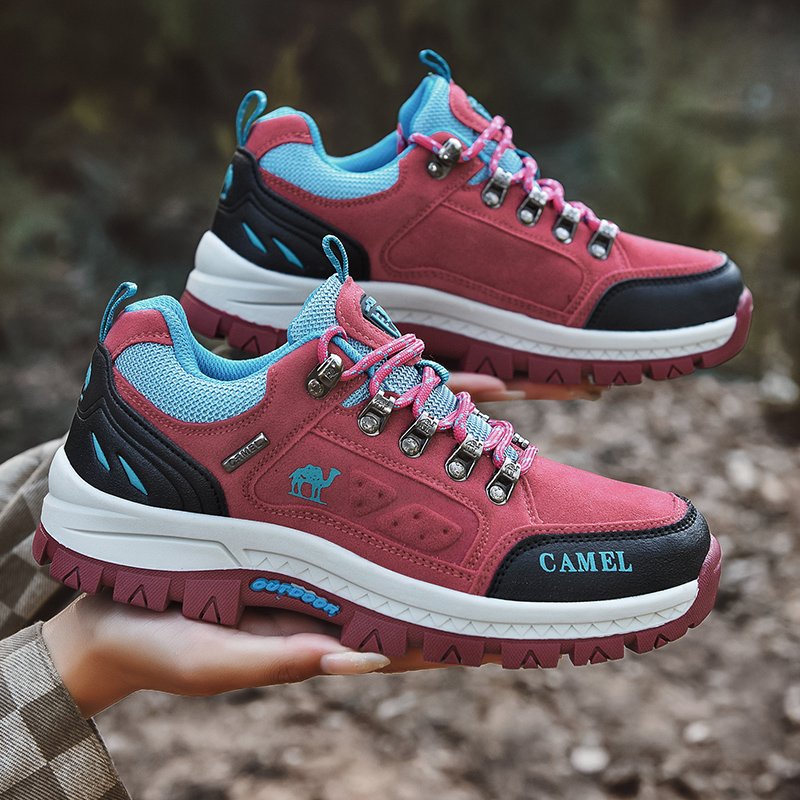 Scramble-seated, recreational camel girl shoes, spring walk-up shoes, water-proof, ski-free, snow boots