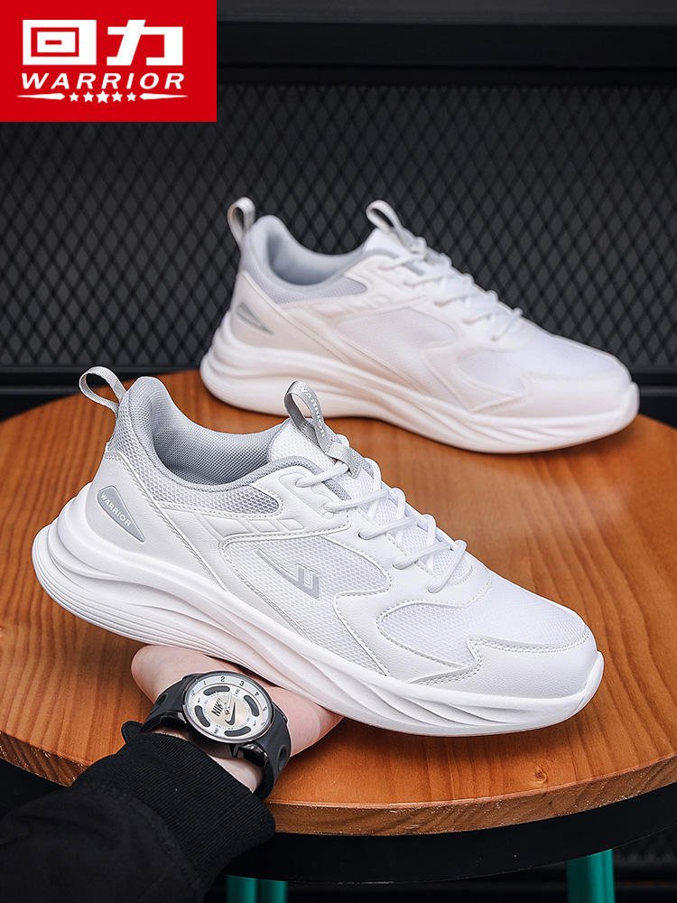 Backshoes, sneakers, new white shoes, new web-based leisure shoes, super light-jet running shoes