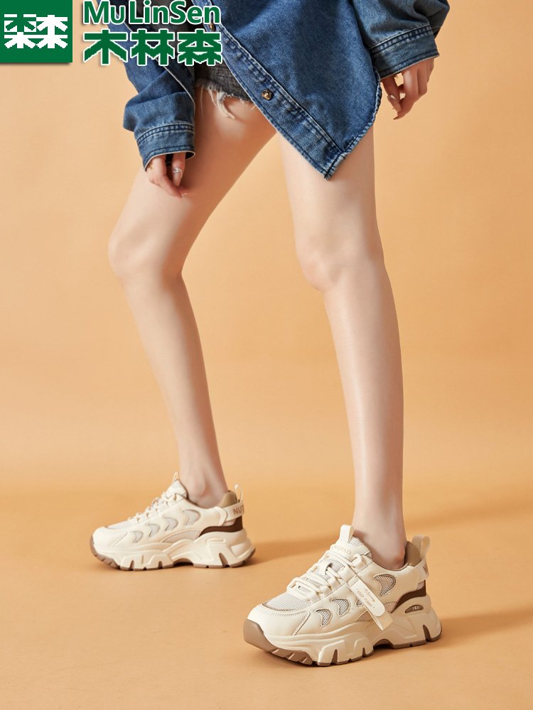 Mullinson's real old man's shoes, 2024 new Autumn girls' shoes, soft-soft sneakers, sports shoes