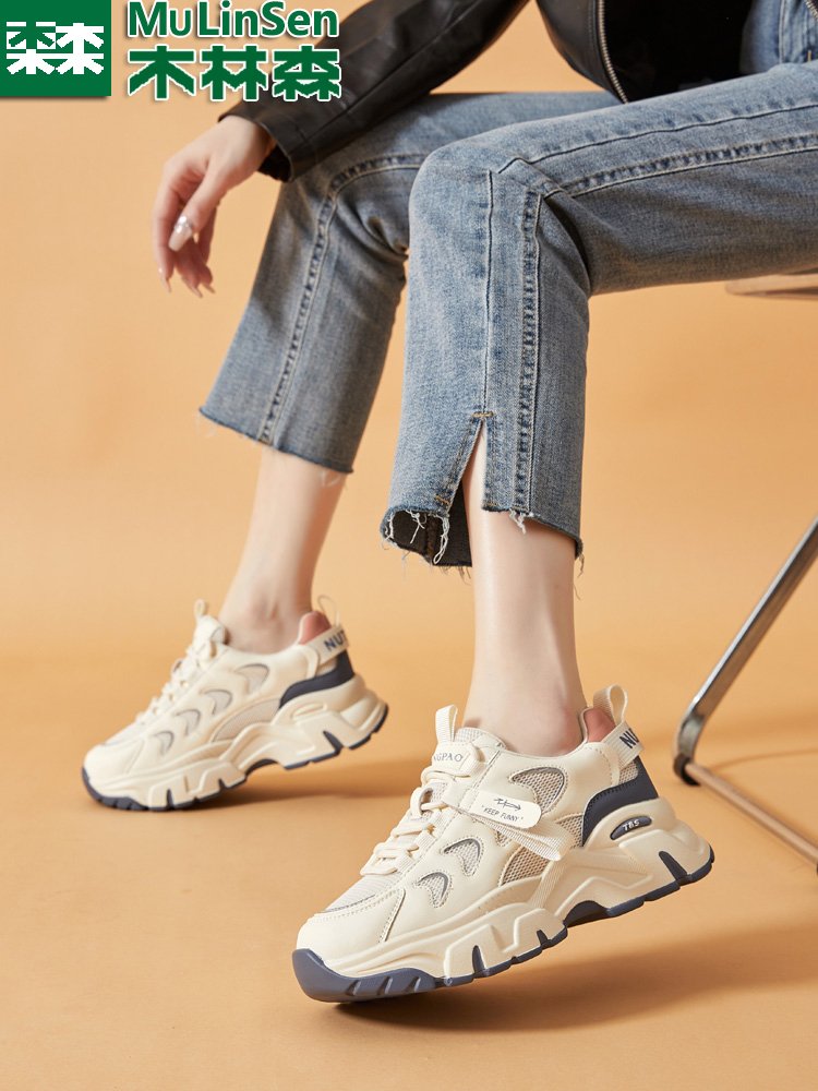 Mullinson's real old man's shoes, 2024 new Autumn girls' shoes, soft-soft sneakers, sports shoes