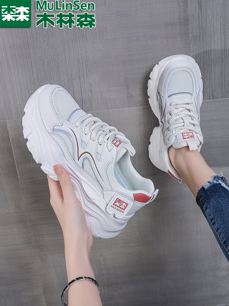 Mullinson's real old man's shoes, 2024 new Autumn girls' shoes, soft-soft sneakers, sports shoes