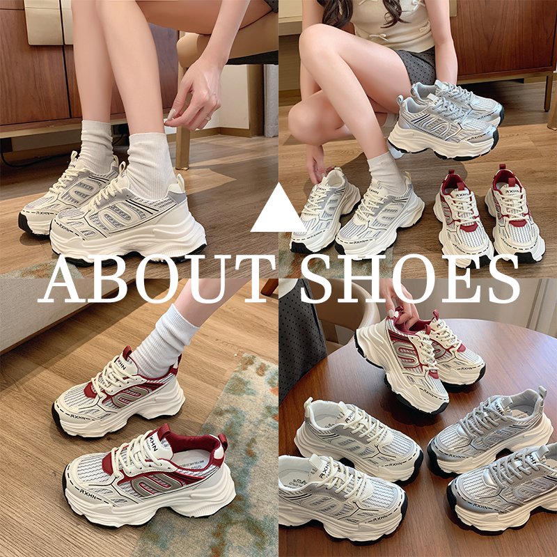 Old man's shoes and girls' shoes, 2024 new, white shoes, white shoes, red shoes, red shoes