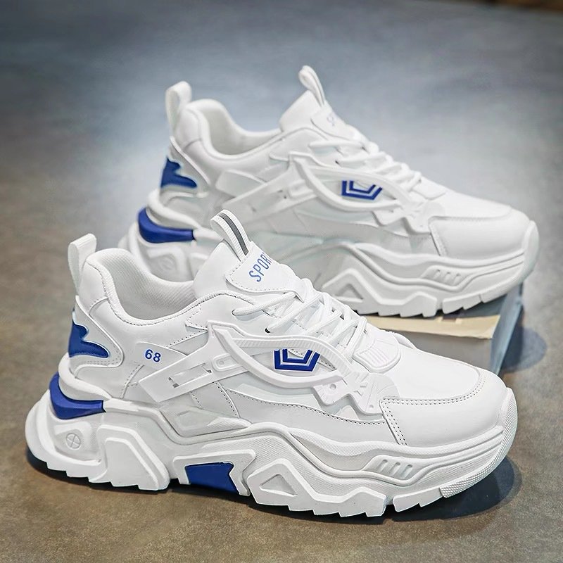 Men's shoes in the summer with a new 2024-shot, high-shot, high-shot, high-shoe white shoes
