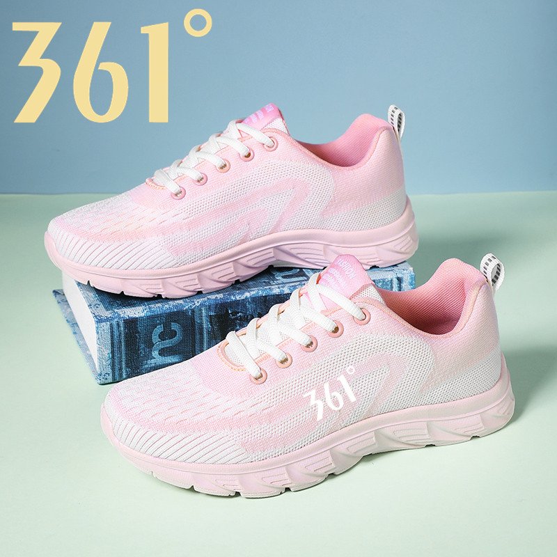 Autumn shoes for 361 girls, light-shoes for fashion students, web-weaved, air-scrambled, soft-scrambling shoes