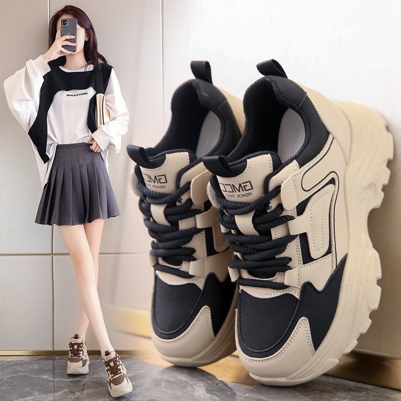 I've got 2024 new leather-covered, thick-skinned women's shoes