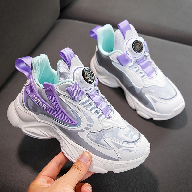 2024 new girls' shoes, spring and autumn