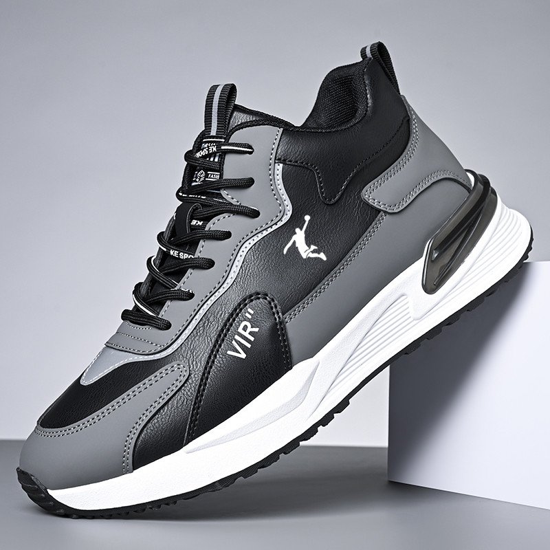 The brand-named sport shoes, the spring silos, and the skating-proof shoes