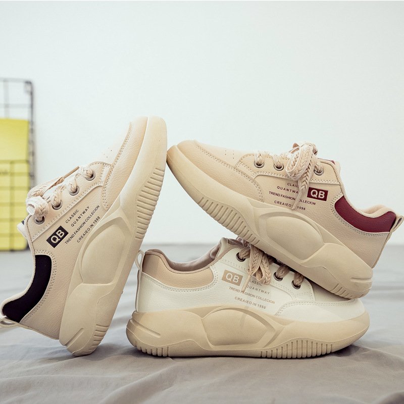 The new 2024 in the spring of Angry's heavy sneakers, stomping on the shit-skinned leisure shoes