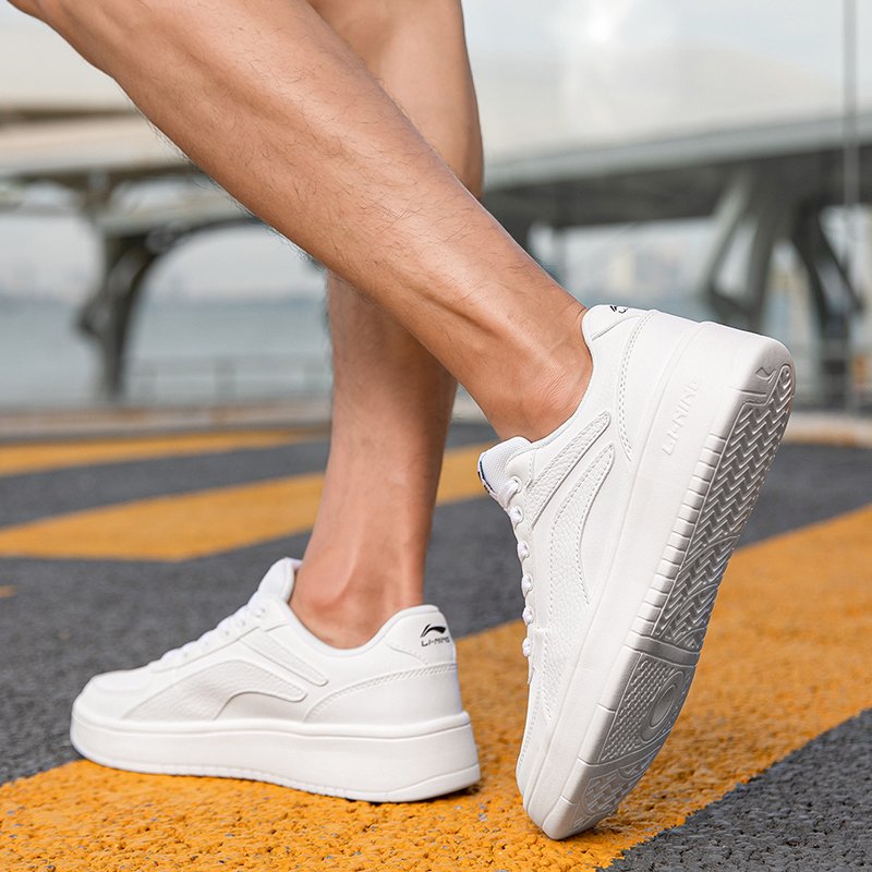 Lee Ning Men's Shoes Autumn New White Shoes Male Recreational Shoes Men's Shoes Air Force One
