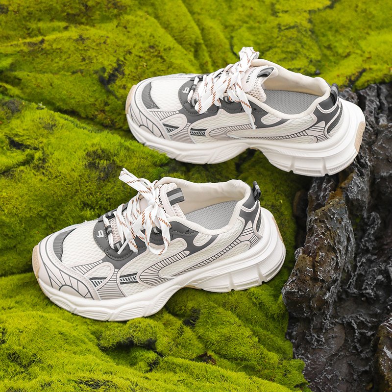 Old Daddy's Shoes 2024 new summer net sports shoes, broad-knocked, ski-scramble-scram
