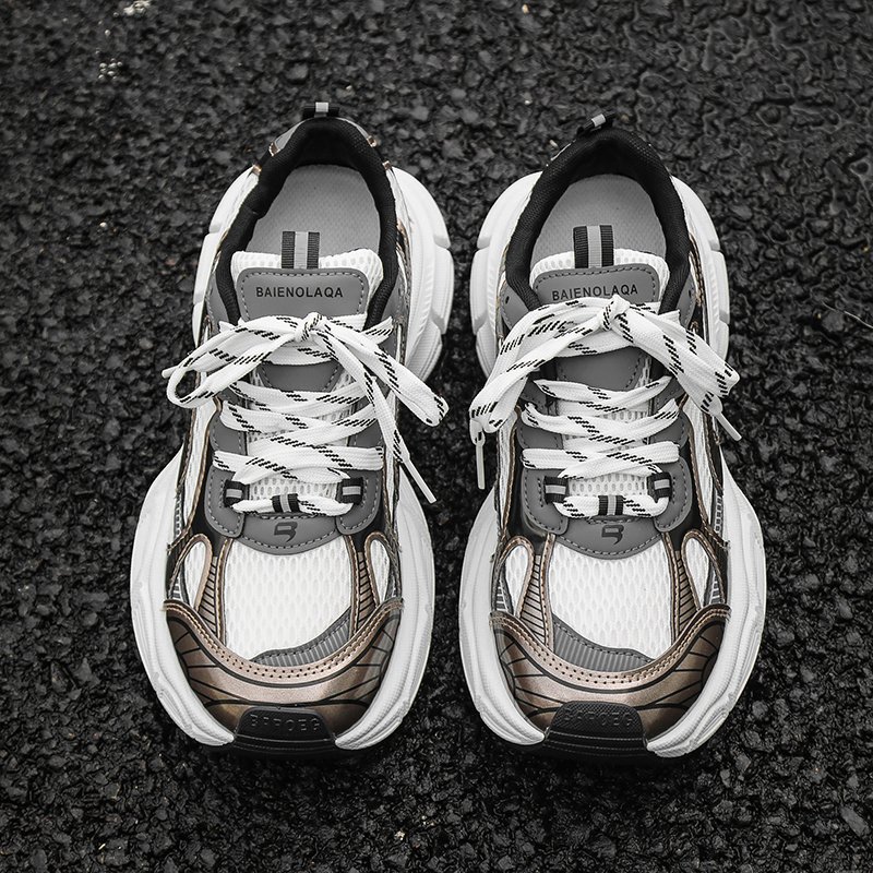 Old Daddy's Shoes 2024 new summer net sports shoes, broad-knocked, ski-scramble-scram