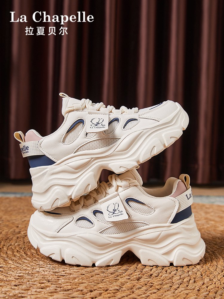 Rashebel's father's shoes, 2024 new spring fall-nets, soft and thick, and running shoes