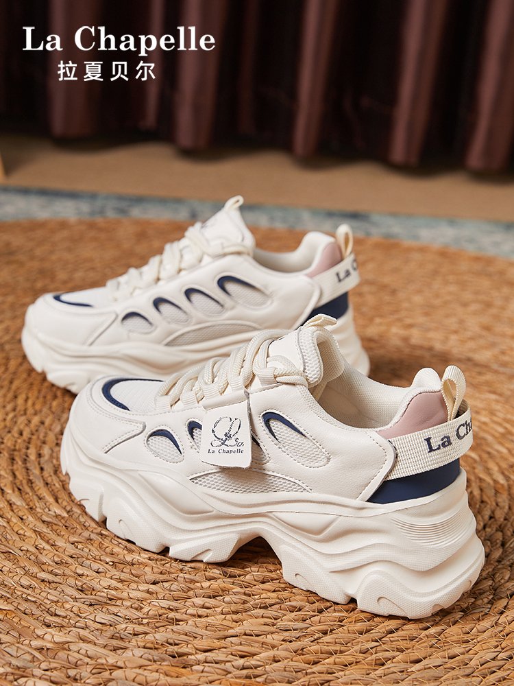 Rashebel's father's shoes, 2024 new spring fall-nets, soft and thick, and running shoes