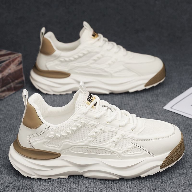 Men's shoes, 2024 new sports shoes, men's air-receiving little white shoes, men's shoes, old man's shoes