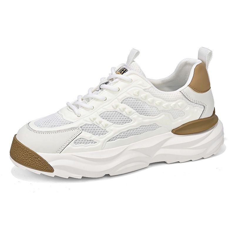 Men's shoes, 2024 new sports shoes, men's air-receiving little white shoes, men's shoes, old man's shoes