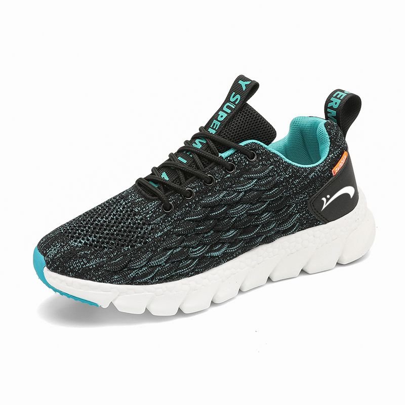 A young man with fresh shoes and fresh shoes on the net