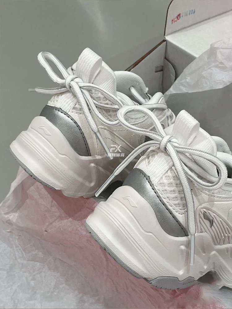 Li Ning's sneakers, boys' shoes, girls' summer shoes, 2024 new light old man's shoes, white net running shoes