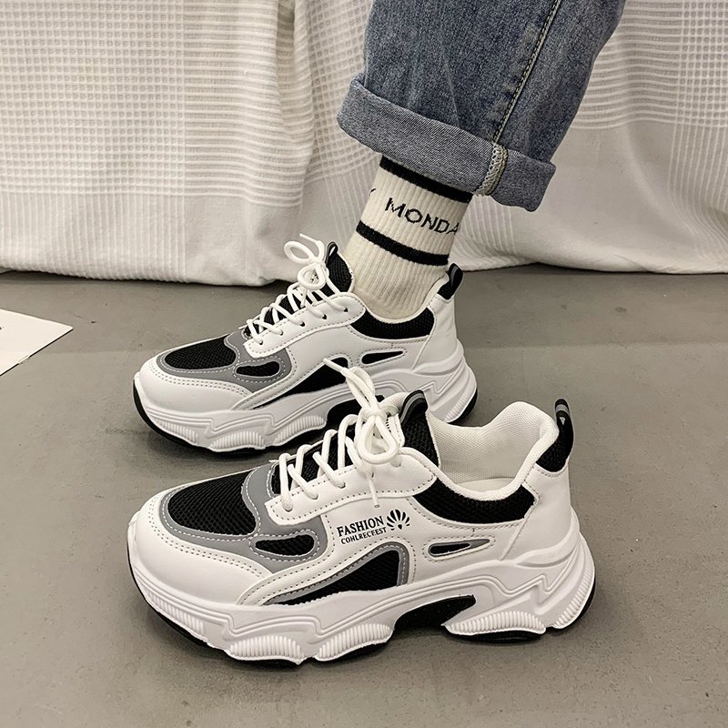 2023 Spring and Autumn Big Daddy's Shoes and Girl's Autumn and Winter's 2024 New Flying Street Recreational Shoes