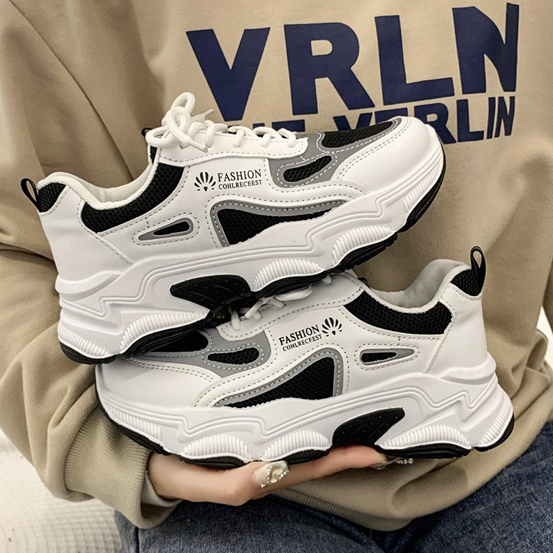 2023 Spring and Autumn Big Daddy's Shoes and Girl's Autumn and Winter's 2024 New Flying Street Recreational Shoes