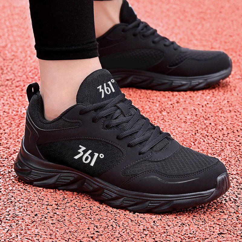 361 male running shoes, 2024 new black shoes, spring and summer shoes, sports shoes