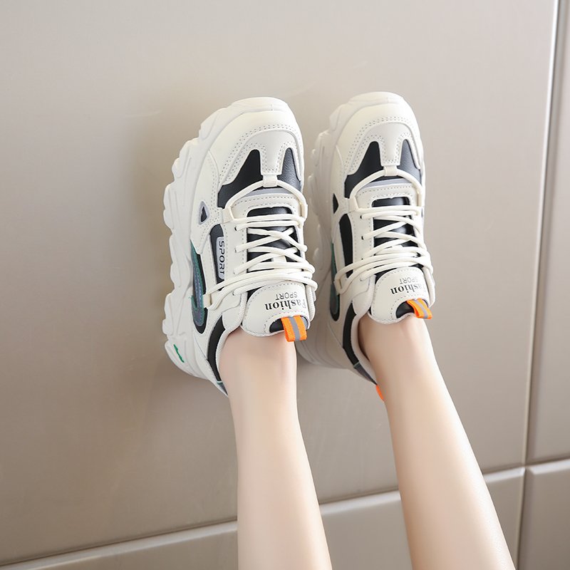 Grand-size real-skin shoes, 41-43-year-old dad's shoes, 2024 Spring-Autumn-exploited net sports, soft-skinned running shoes