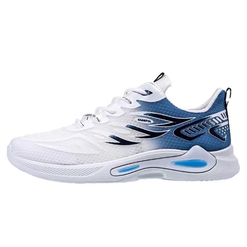 Men's summer air-screeching ice-skinned soft-skinned students with running shoes on the net