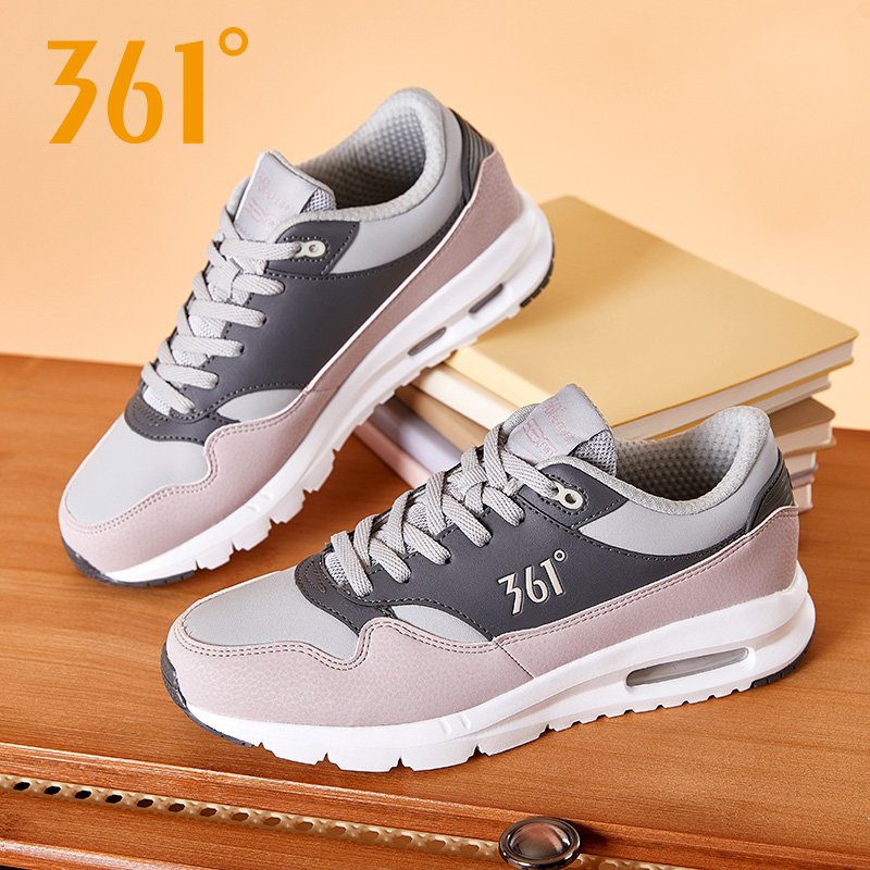 361 female shoe-paste sports shoes, 2024 spring, fall, light-shocked net skin-skind recreational running shoes