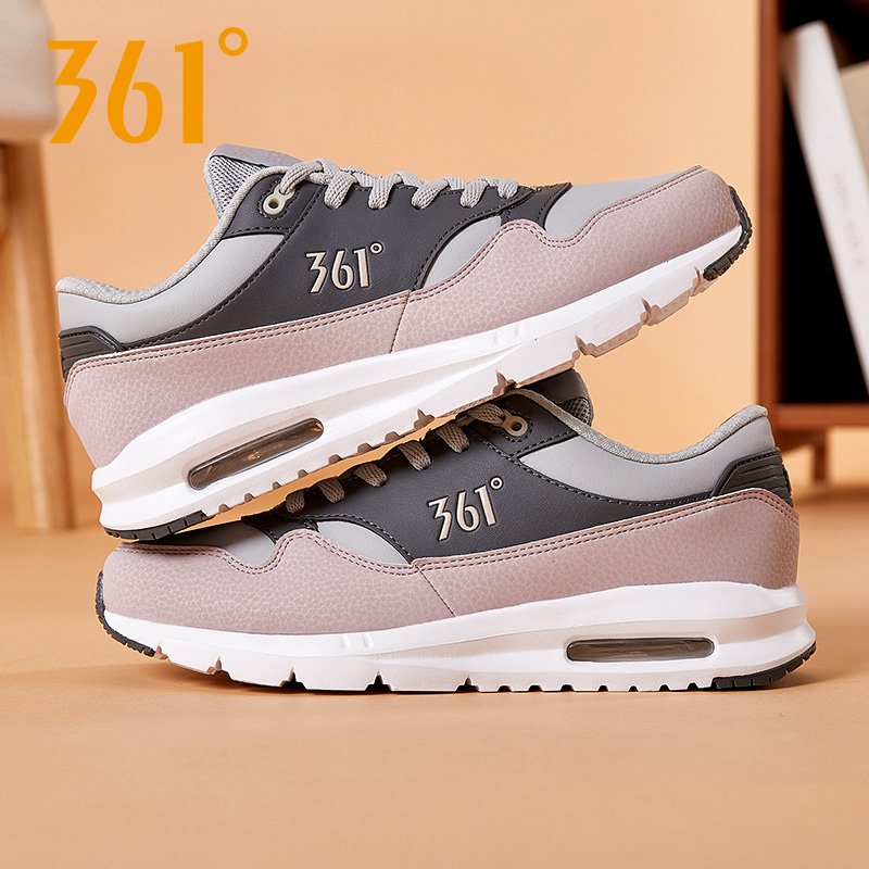 361 female shoe-paste sports shoes, 2024 spring, fall, light-shocked net skin-skind recreational running shoes