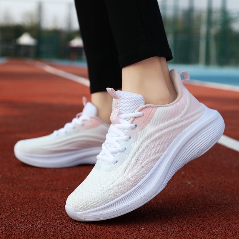 The new fall 2024 sneaker girl ran out of air and had a good time with the restroom couple