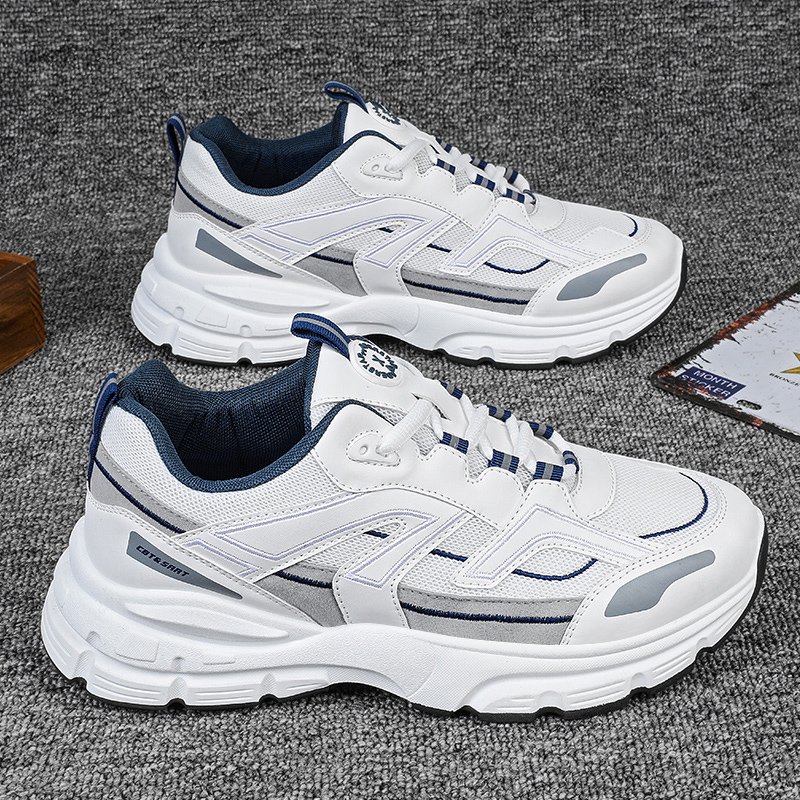 Summer Men's Shoes, 2024, New Air Net Students' Recreational Run by Young Fathers