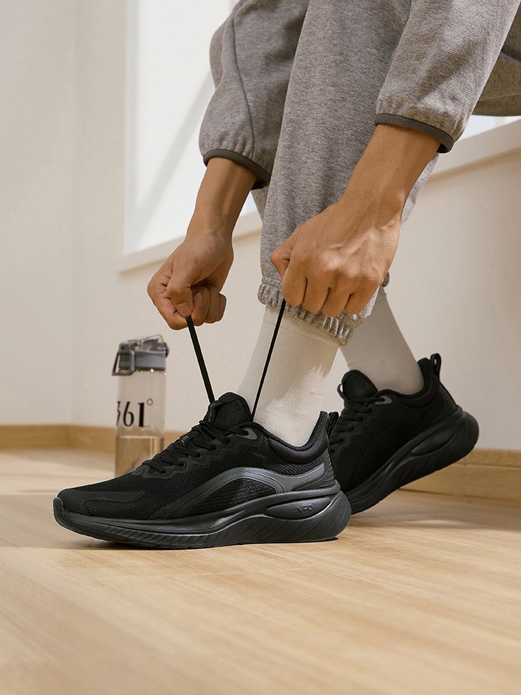361 male sneakers, 2024 new autumn shoes, light-shoe-free, black running shoes