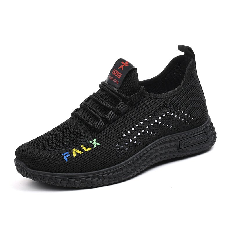 Old Peking Shoe Students' Summer Air Comfortable Net Shoes Mother Soft Bottom Recreation Lady Net Sports Shoes