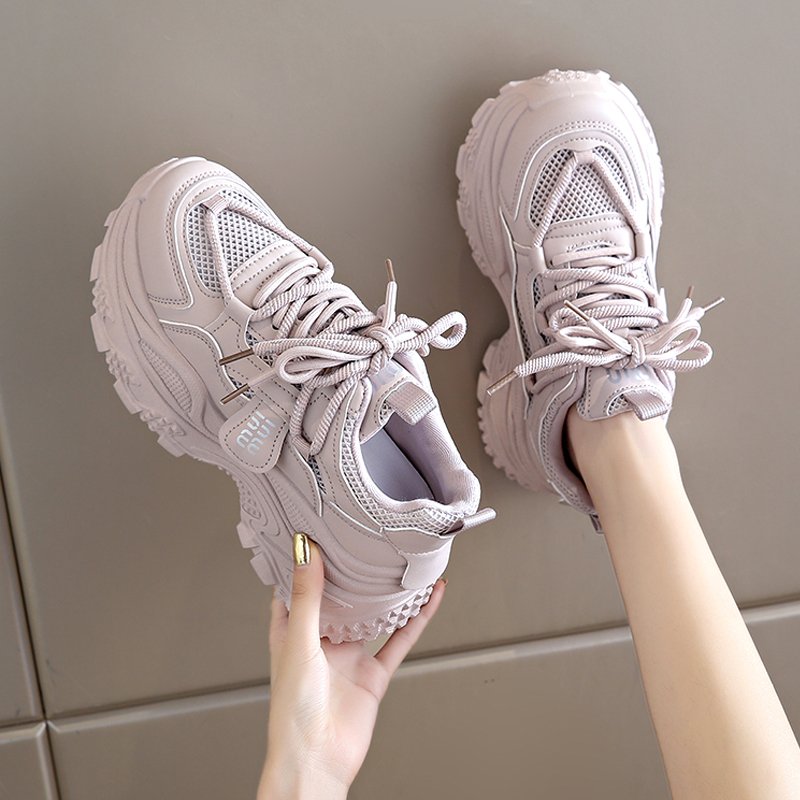 British Native Road soft old man's shoes and girls' shoes, 2024 spring and autumn fresh air-fresh sports