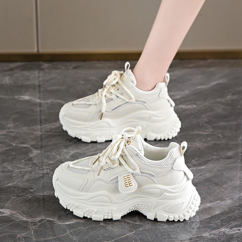 British Native Road soft old man's shoes and girls' shoes, 2024 spring and autumn fresh air-fresh sports