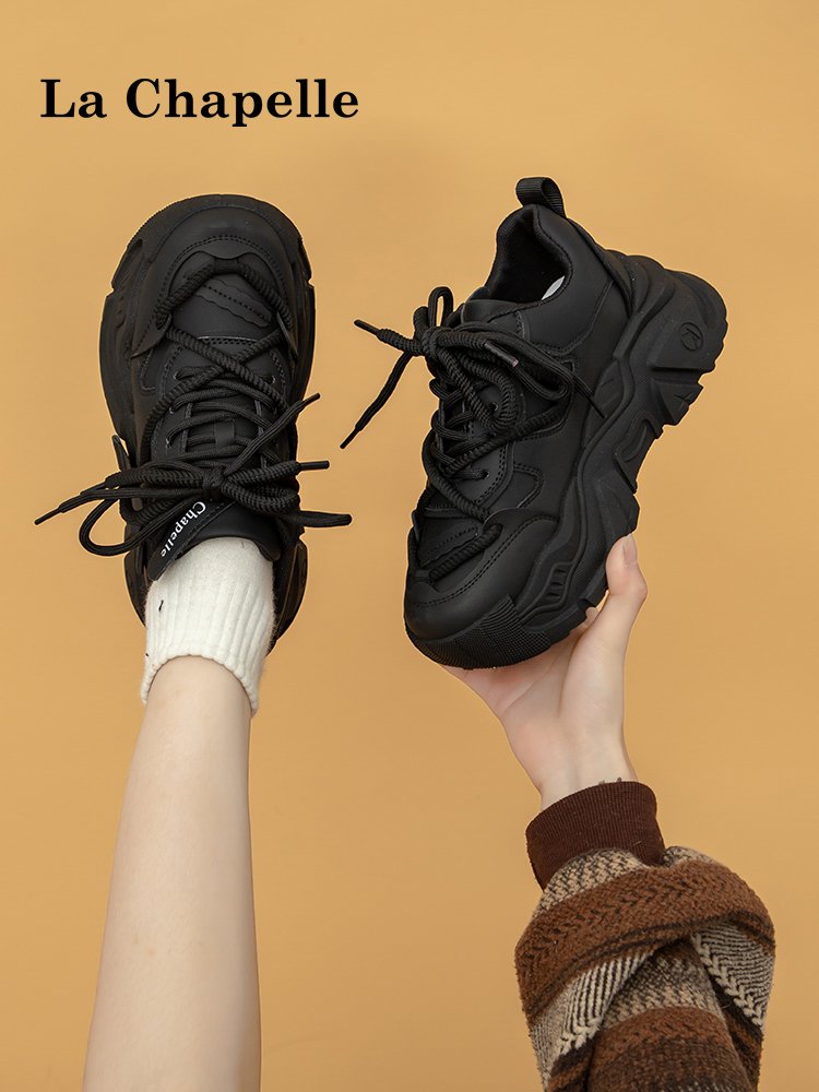 Rashebel's black old man's shoes, 2024 new twigs for the autumn winter