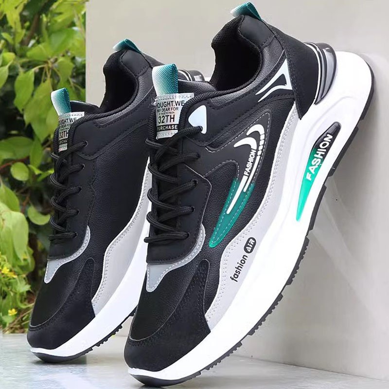 An Xenxian-coated, spring and autumn-skin-skin-skin-skin-skin man 2024 new skating-shoe-proof man-sitting shoes