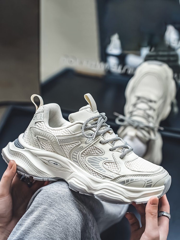 Hong Kong Master's Autumn Shoe and Men's Autumn High-Sense Youth Net Leisure with a thick bottom and high sneakers